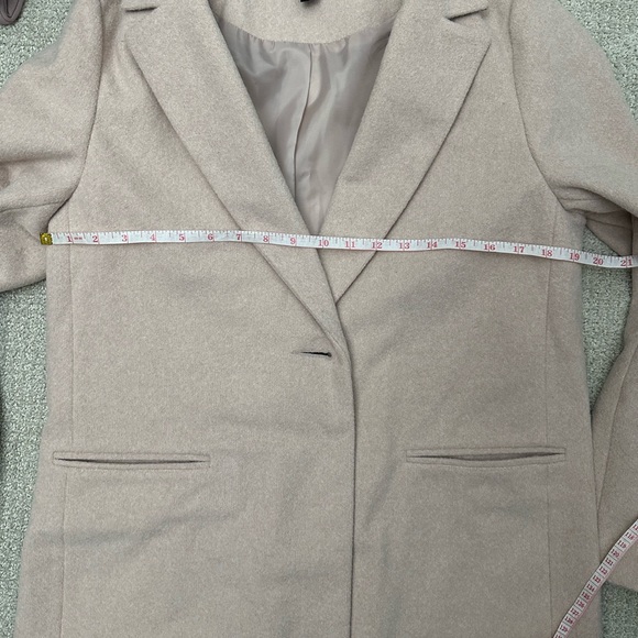 New Look Pale Pink longline jacket Size 10 - Picture 5 of 9